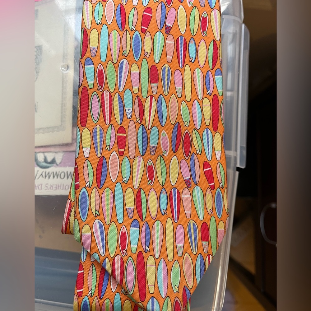 Surfboard Silk Tie